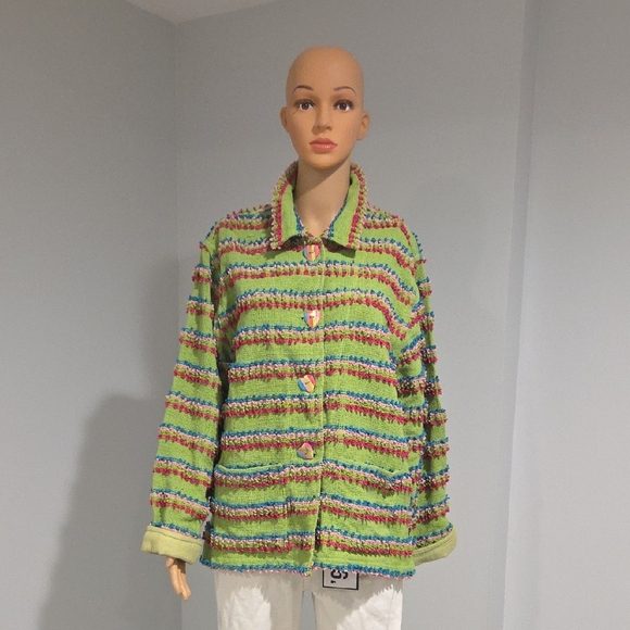 Colorful Striped Women's Top - Picture 3 of 13